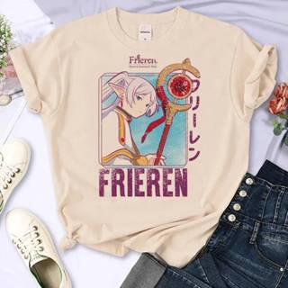 Camisetas Feminina Frieren Anime, Elfa Maga Cartoon Vintage Street Harajuku Manga em Oferta na Shopee