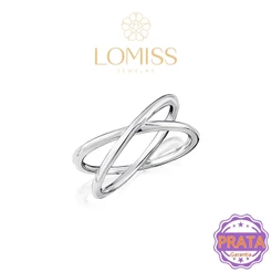 Anel De Prata 925 Legítima Modelo X Feminino Delicado Namoro e Noivado Legítimo Presente Brilhante