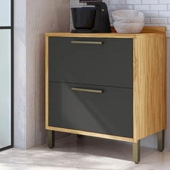Balcão de Cozinha 80 Cm Syrah 1 Porta 1 Gaveta 100% Mdf - Rio Doce