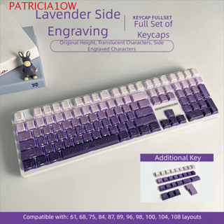 PATRICIA1OW Gradiente Keycaps , Sublimação De Calor Brilha Através De Teclas Impressas Laterais , Verde Roxo em Oferta na Shopee