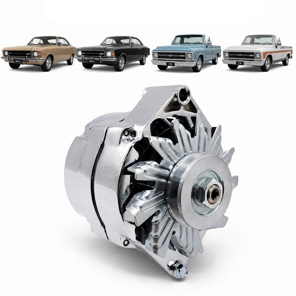 Alternador Opala 4cc 6cc C10 Extra Forte 105A