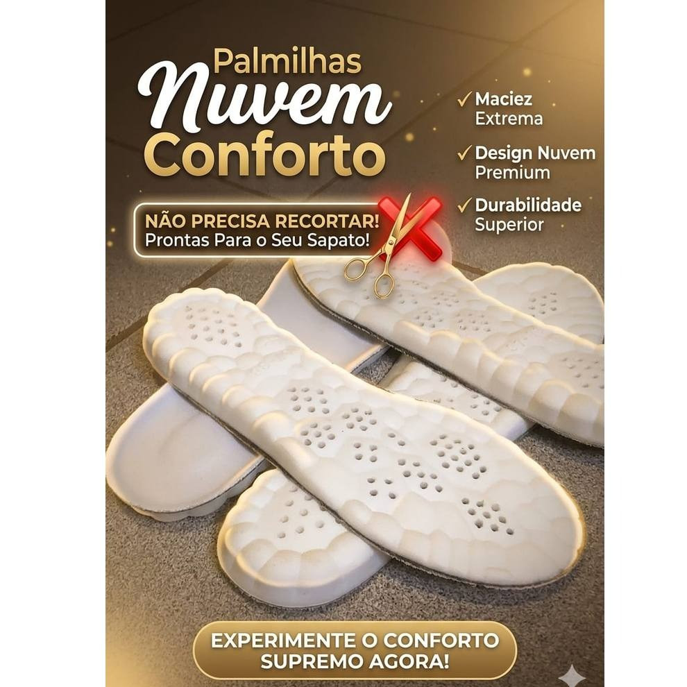 Palmilhas Ortopédicas 4D  nuvem esportivas confortáveis para bota,tenis