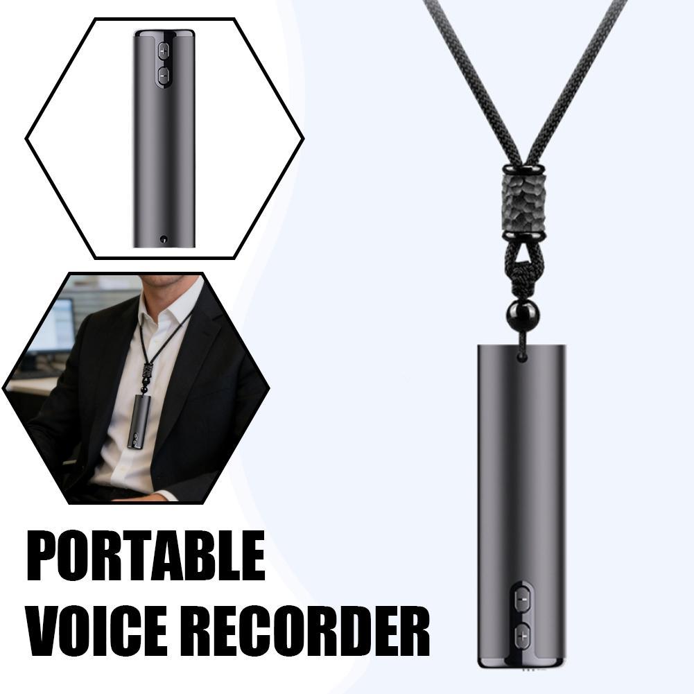 S15 Gravador De Voz Digital Portátil Pequeno Pingente HD Redução Ruído Controle Inteligente Máquina Gravação MP3