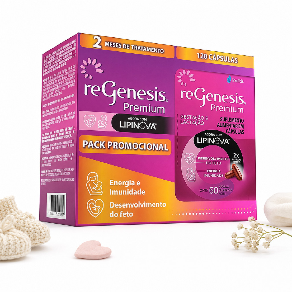 Polivitamínico Regenesis Premium para Gestantes 120 Cápsulas