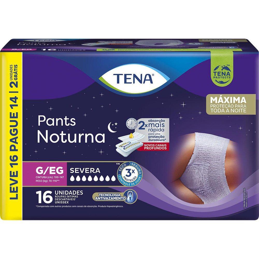 Roupa Íntima Tena Pants Noturna G/EG Leve 16 Pague 14 unidades