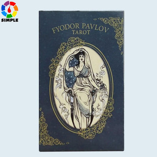 Baralho de Tarot Fyodor Pavlov, Baralho de Tarot Clássico, Jogo de Tabuleiro para Adivinhação e Previsão do Futuro UJWV