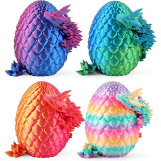 Ovos de Dragão Impressos em 3D de 8" da Rapean, Brindes para Cestas de Páscoa para Crianças e Adolescentes, Brinquedos e