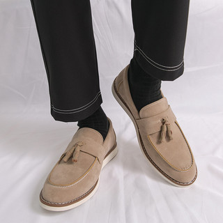Borla Casual pequenos sapatos de couro masculino mocassins britânicos capa pé preguiçoso ervilhas dedo do pé apontado sa