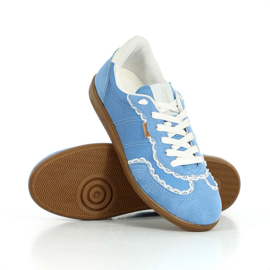 Tênis Anacapri A'25 Detalhe Renda Azul - Feminino