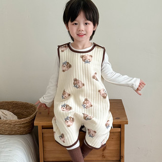 Colete infantil estilo saco de dormir bebê primavera temperatura constante respirável proteção da barriga colete masculi
