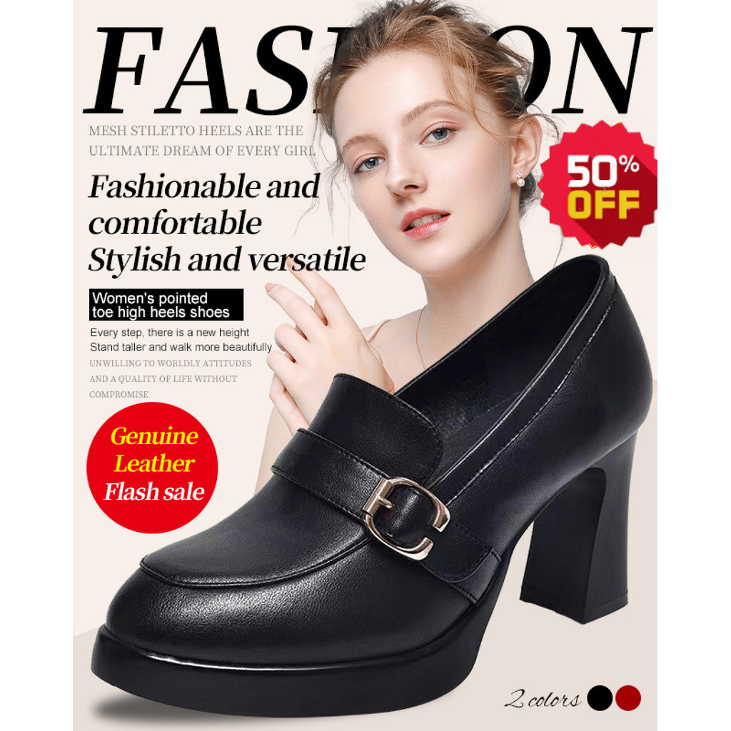 【Estilo Moderno】Sapatos femininos de salto alto/Moda/Confortáveis/À Prova D'Água para Mulheres