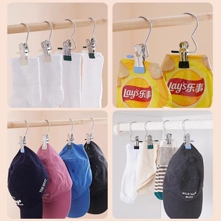 20 a 10 Cabides de  Roupa Ganchos de Calça Jeans Aço Inoxidável