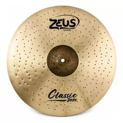 Prato De Bateria Crash 16 Zeus Classic Dark Zcdc16 Perfurado