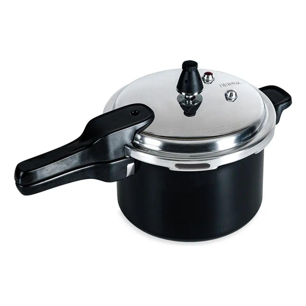 Panela Pressao Ceramic.l Pressure Indução 5,4l Preta Brinox Cor Preto