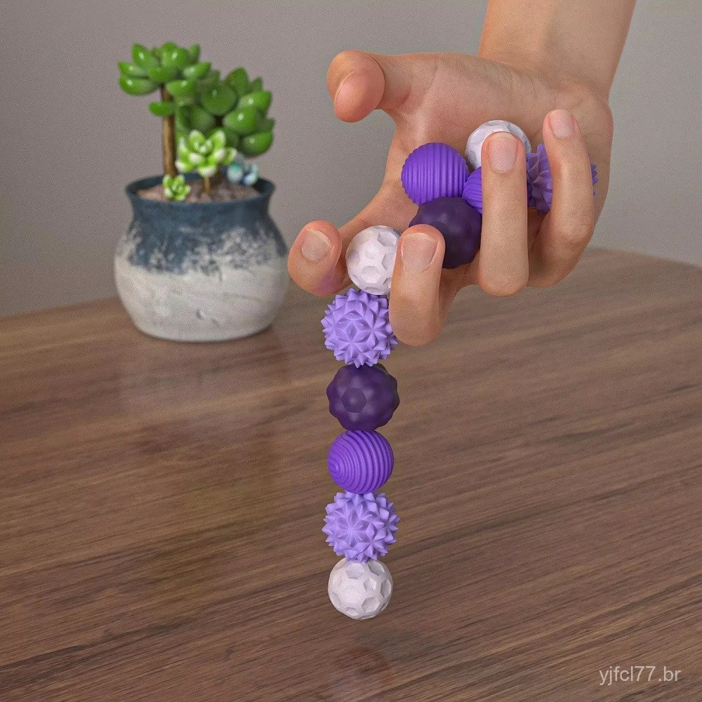 Brinquedo Antiestresse de Bola Magnética de Silicone, Adequado para Adultos e Adolescentes, Pacote com 4 Brinquedos Sens