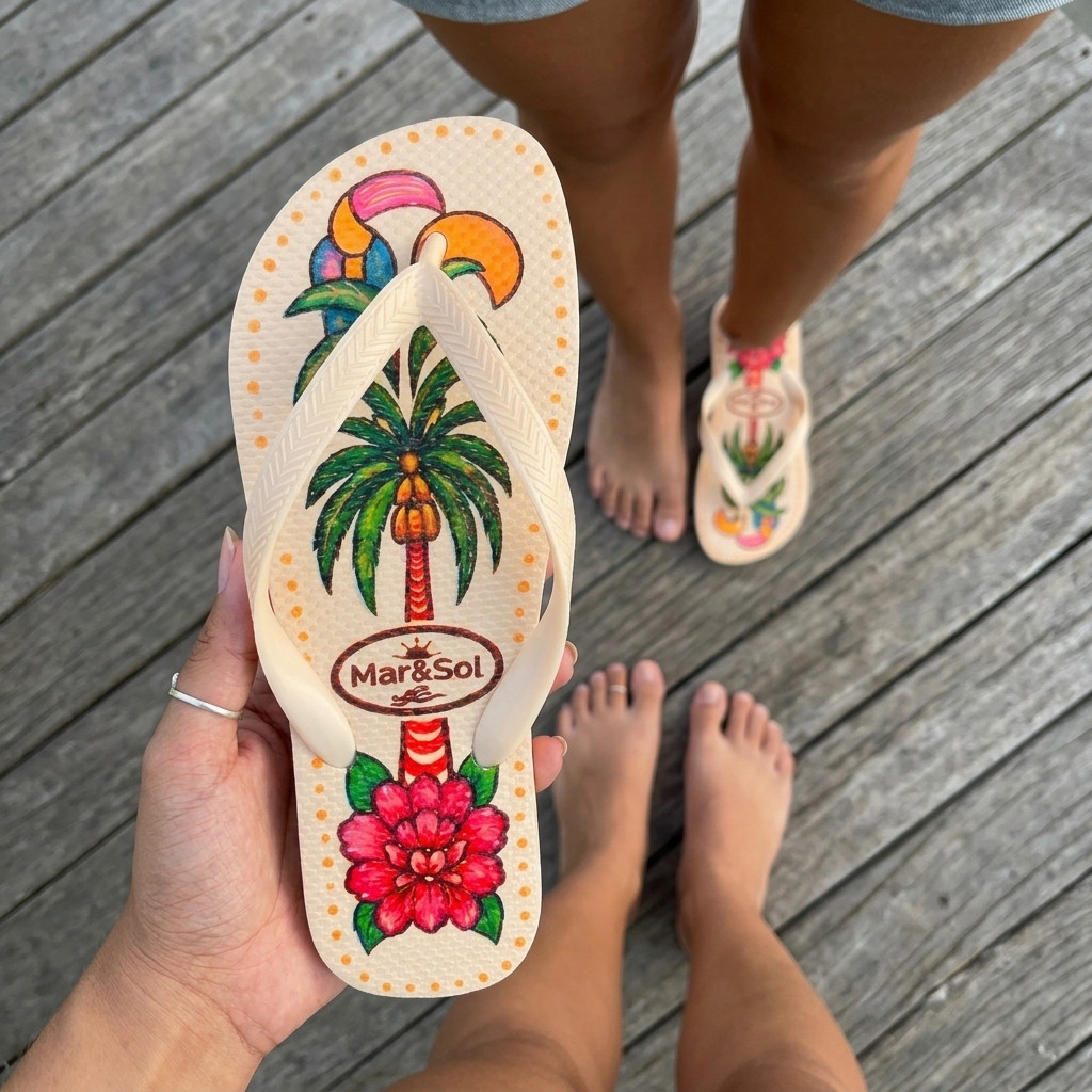 Chinelo Feminino De Dedo Estampado Floral Verão Praia Confortável Antiderrapante Numeração 34 ao 40 Pronta Entrega