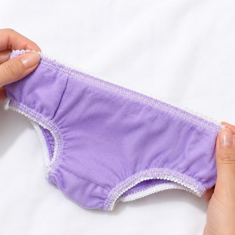 Kit 5 Calcinhas Infantil Algodão Sortidas Macias Confortáveis para Uso Diário coCostura Reforçada e Elástico Confortável