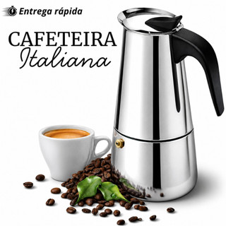 Cafeteiras Italiana Capacidade 4 6 9 Xicaras Aço Inoxidável Inox Moka Café Expresso geracao