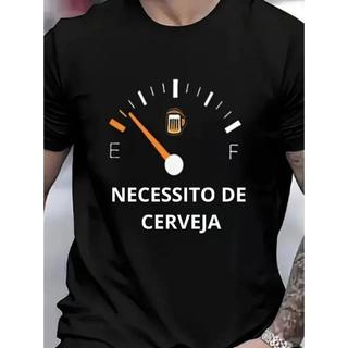 Camiseta estilosa luxo "Cerveja"  Camiseta unissex com estampa divertida de marcador de combustível.