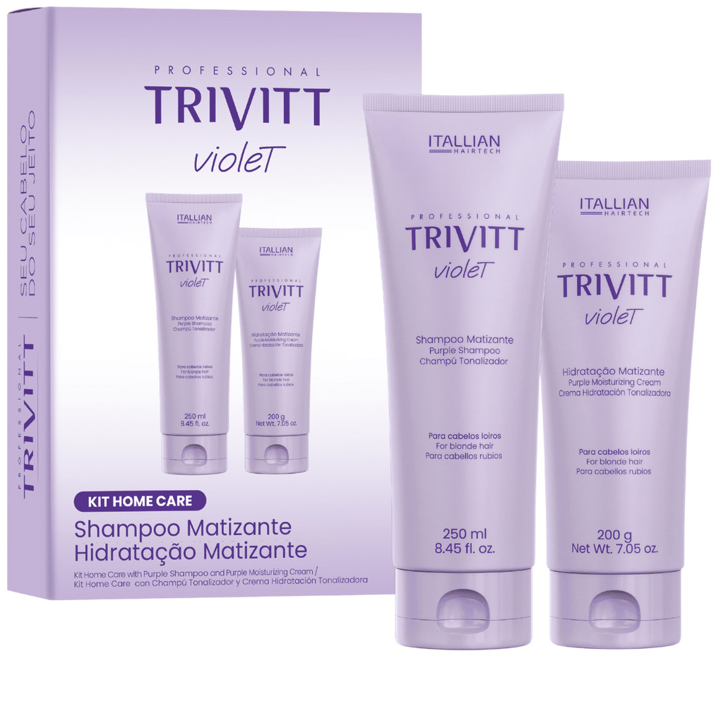 Kit Home Care Matizante Trivitt Shampoo E Hidratação Violet