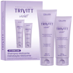 Kit Home Care Matizante Trivitt Shampoo E Hidratação Violet