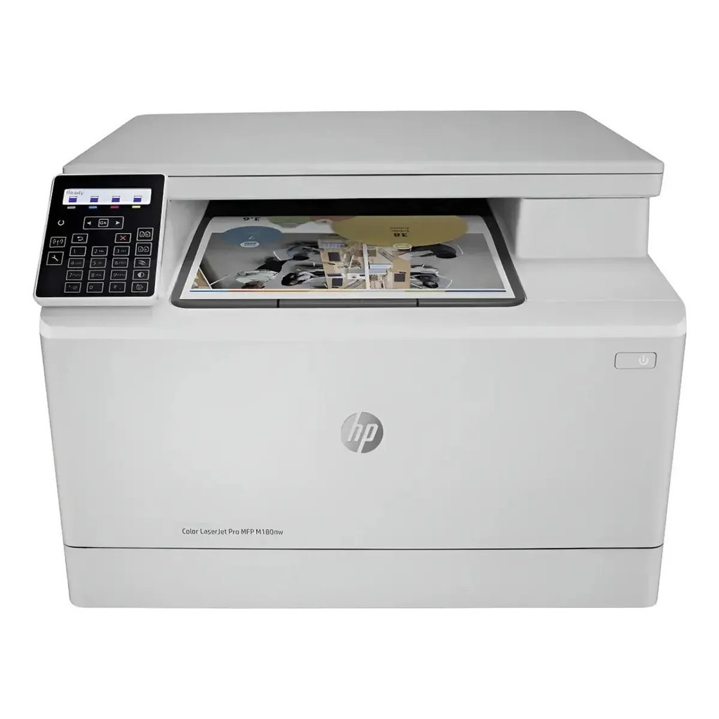 Multifuncional HP Color LaserJet Pro M180nw Usada Impressora Colorida Completa