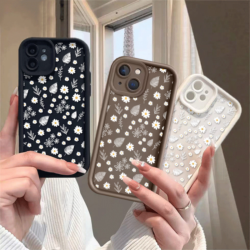 Invólucro Para Samsung A57 A56 A55 A17 A07 A16 A15 A27 A54 A06 A35 A23 A14 A53 A13 A12 A25 A36 A73 A34 5G Margarida Flor