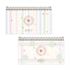 Agenda espiral semanal de bolso Soho 2027 Tilibra