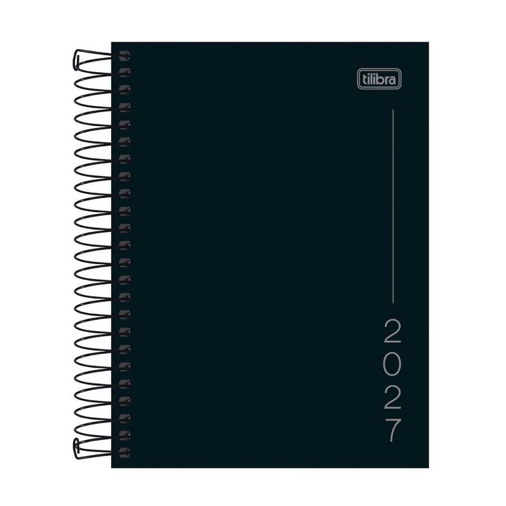 Agenda executiva espiral diária permanente Napoli 187x129mm 2027 Tilibra