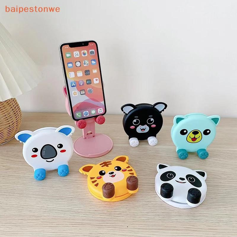 [baipestonwe] Suporte Para Telefone De Animais Super Fofos Dobrável Pequeno Portátil Multifuncional Ajustável Universal