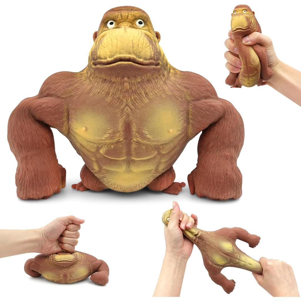 Brinquedo Macaco Squishy, Brinquedo Gorila Elástico, Brinquedos Anti-estresse Squishy de Macaco para Alívio da Ansiedade
