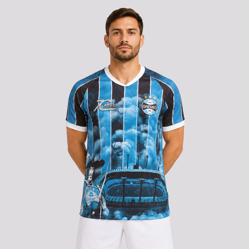 Camisa Grêmio Olímpico Monumental Dry Fit Listrada