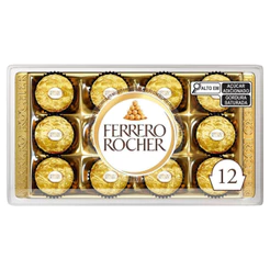 Bombom Ferrero Rocher Bandeja 150g 12 Unidades