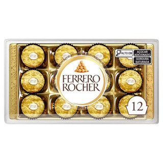 Bombom Ferrero Rocher Bandeja 150g 12 Unidades
