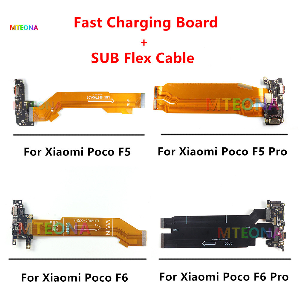Placa Doca De Porta De Carregamento USB Para Xiaomi Poco F5 F6 Pro Leitor SIM Sl