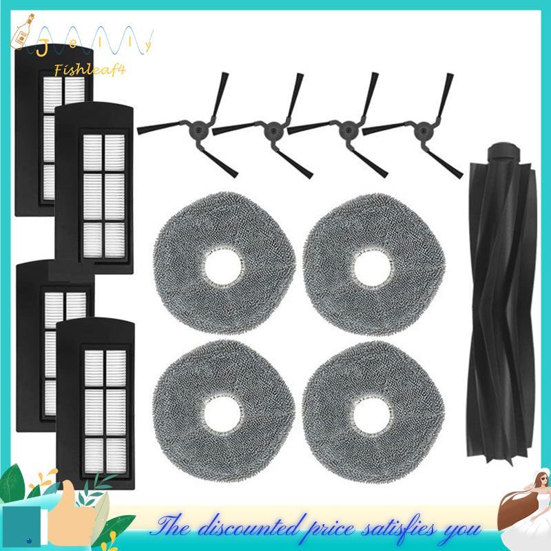 Peças De Reposição Para Robô Aspirador De Pó Limpo X9 Pro , Filtro De Rolo De Escova , Esfregão De Varredura Lateral