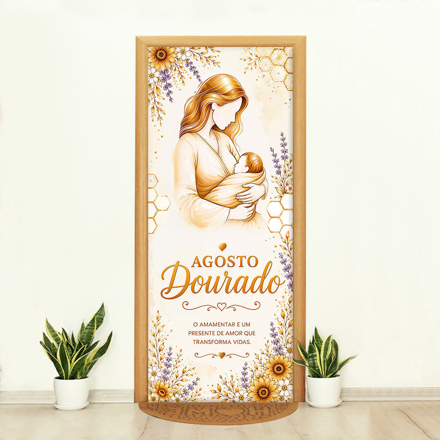 Capas De Porta Sublimado Decorativa Meses de Conscientização Medidas