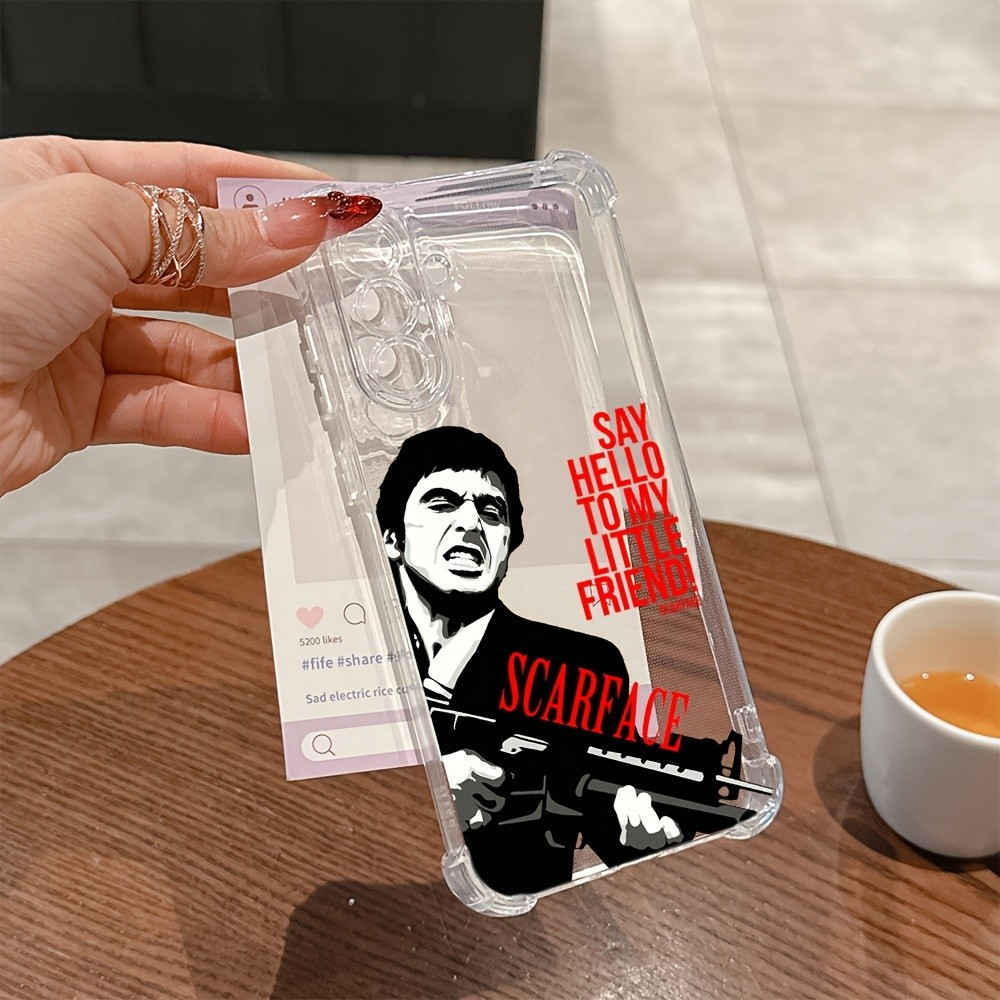 A capa de celular Scarface é compatível com Samsung Galaxy A56 A26 A36 A55 A35 A06 A16 A05 A14 A24 A34 A54 A15 A05S A25 