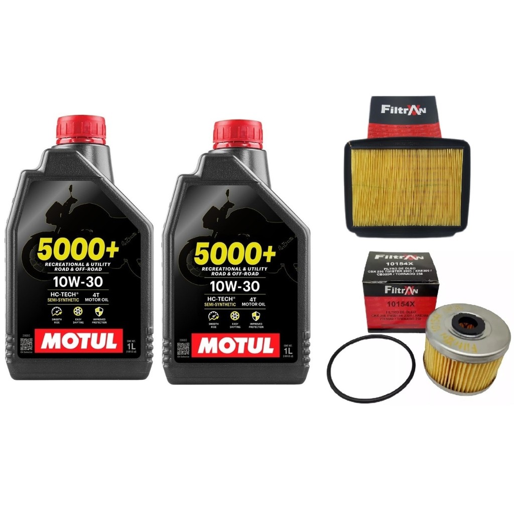 Kit Troca De Óleo E Filtros Honda Cb 250f Twister 2016 A 2022