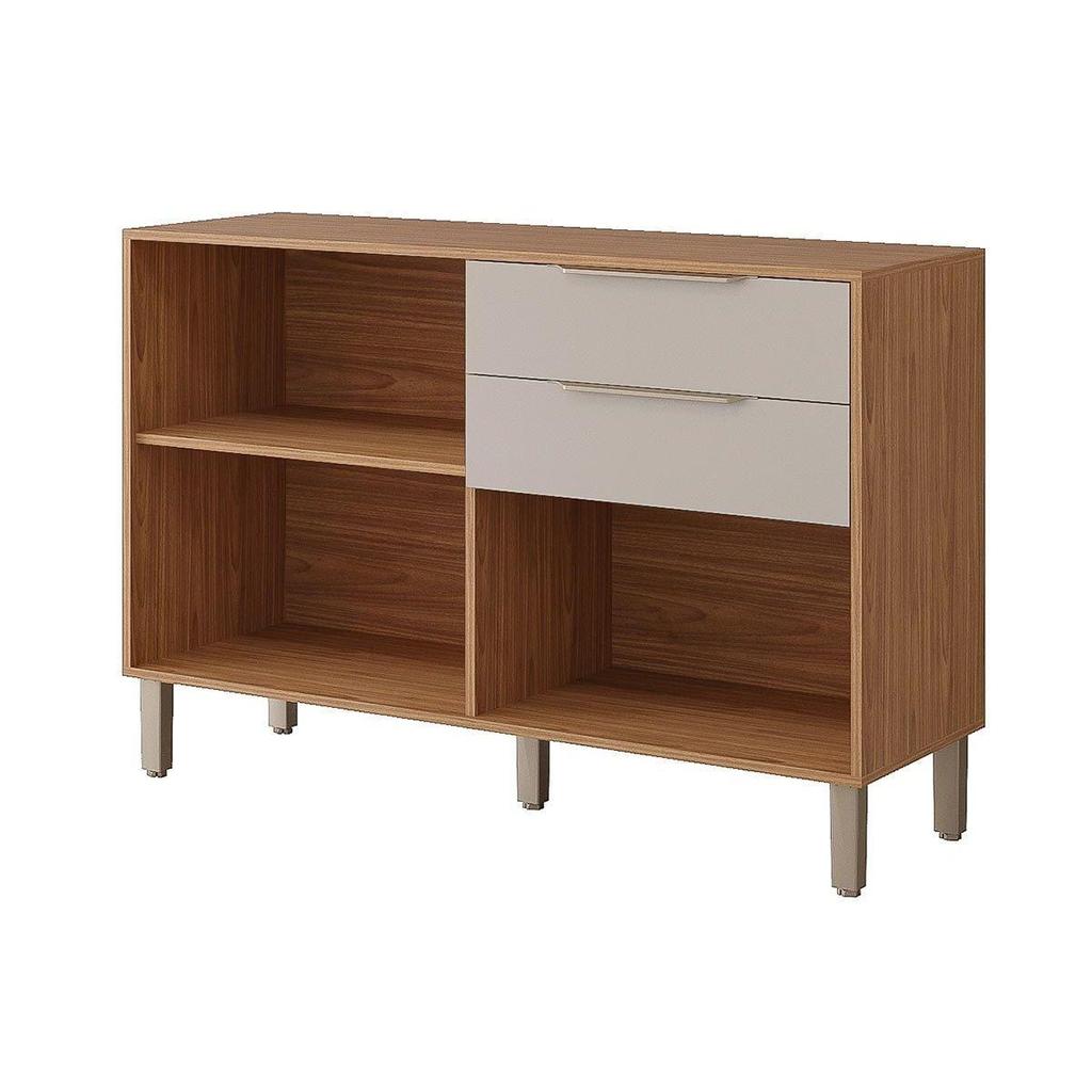 Balcão de Cozinha c/ Tampo Divina c/ 2 Portas e 2 Gavetas 120 cm Cinamomo/Off White - MGM · foto 2
