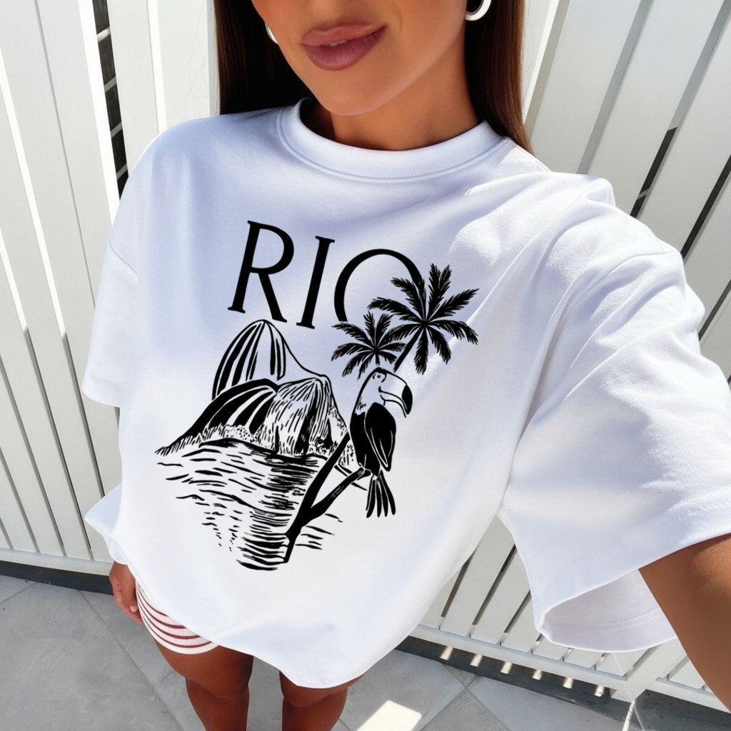 [Camiseta Premium em Algodão Puro]LA   T-shirt Feminina 100%Algodão moda feminina inspiraçoes estilosas confortavel