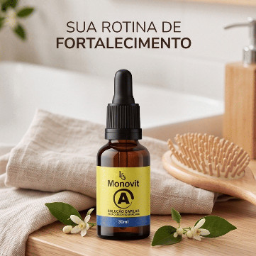 Tônico Capilar Monovit A 30ml Crescimento Acelerado, Ação Antiqueda Fortalecimento de Cabelo Barba