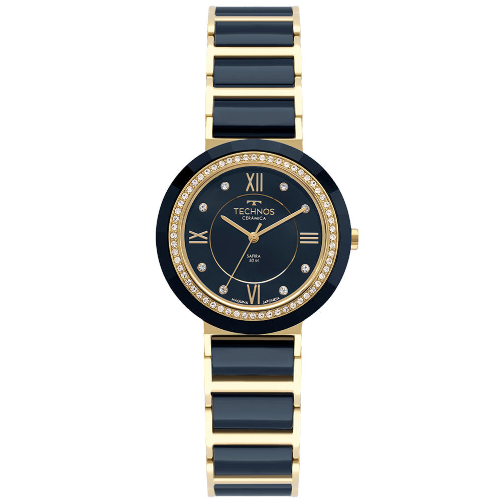 Relógio Technos Feminino Cerâmica Dourado - 2036MRP/1A