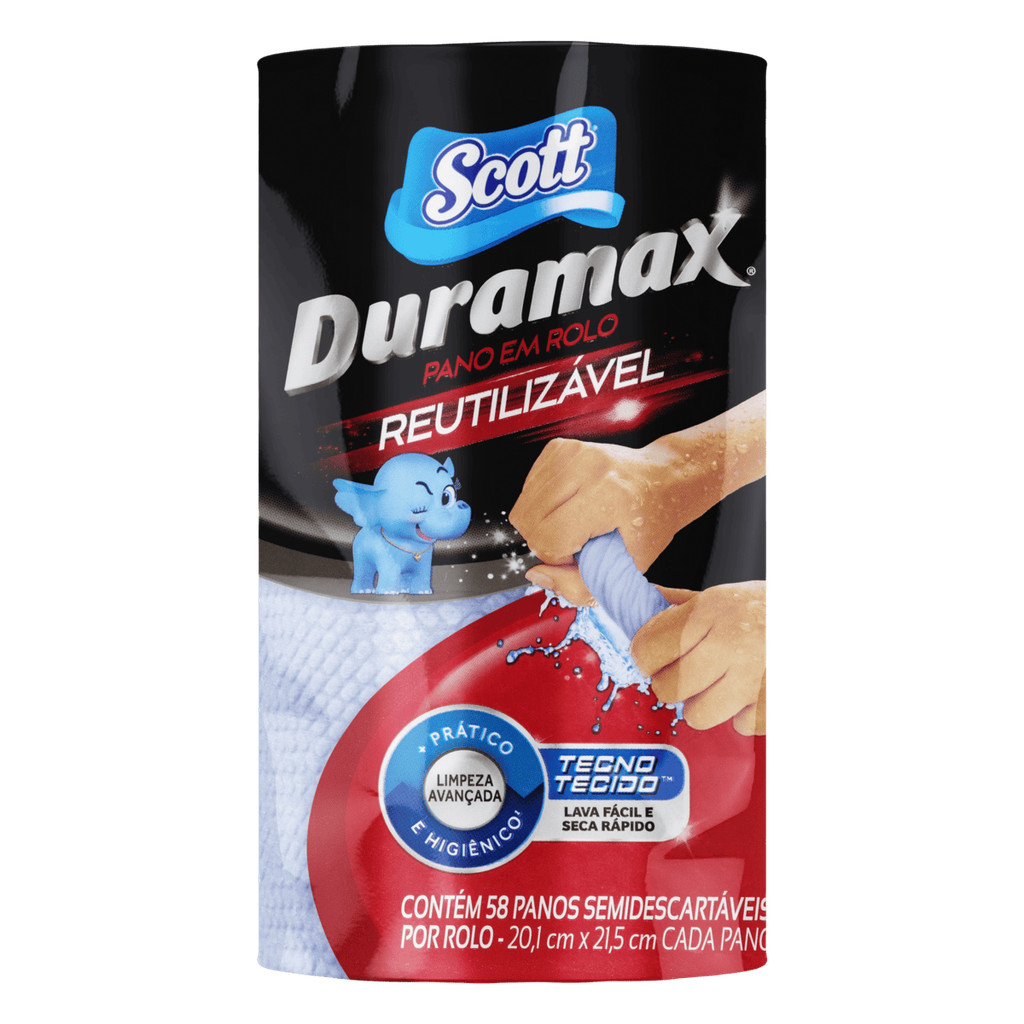 Pano Reutilizável Scott Duramax Rolo Azul