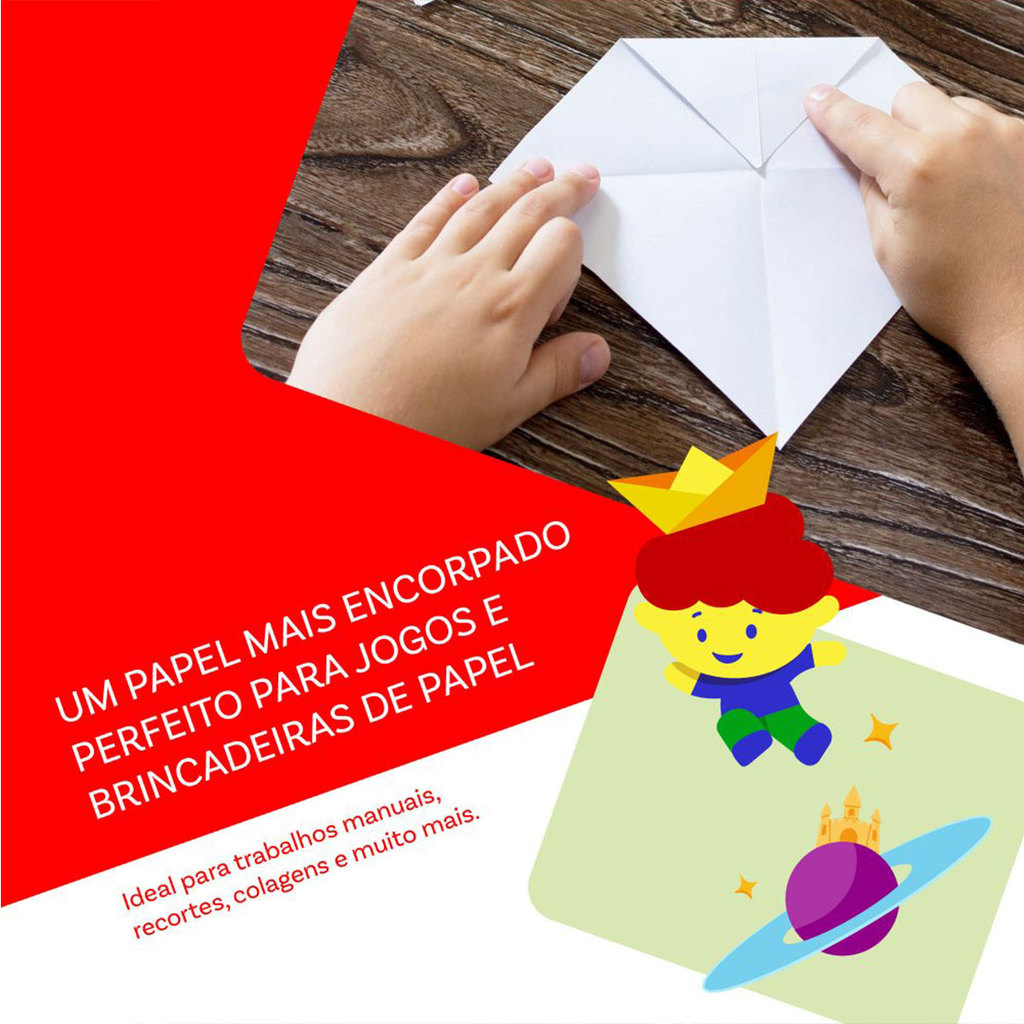 Papel sulfite A4 180g 210x297 com 50 folhas Chamequinho. · foto 2