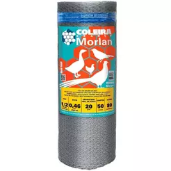 Tela Coleira Branca Morlan para Viveiro 1/2x26x0,80m 50m