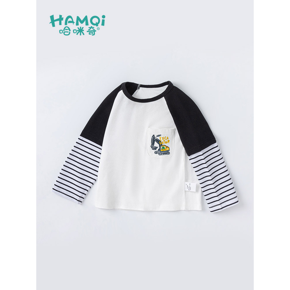 Crianças crianças roupas meninos camiseta primavera outono novo estilo crianças puro algodão bonito falso roupas de duas