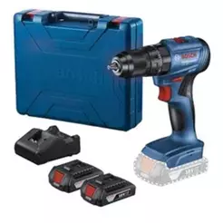 Parafusadeira e Furadeira de Impacto Bosch GSB 185-LI 18V (Motor Brushless) - Kit Completo