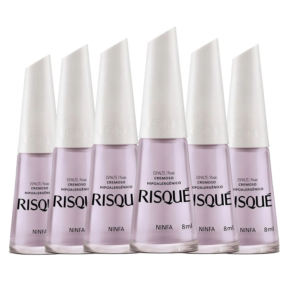 Kit Esmalte Risqué Cremoso Ninfa - 6 Unidades