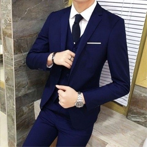 Terno masculino adolescente coreano Casual topo pequeno terno masculino fino-ajuste roupas masculinas terno jaqueta na m
